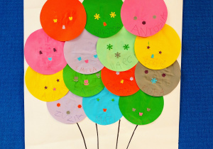 praca plastyczna kolorowy balon