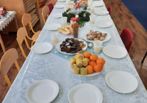 Stół wigilijny w naszej grupie.