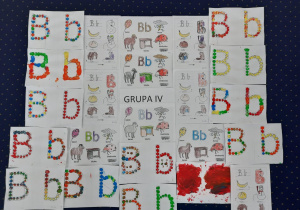 Praca plastyczna - litera "B, b"