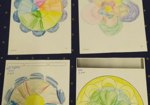 Praca plastyczna w grupie 3 - mandala.