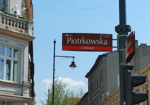 zdjęcie napisu ul. Piotrkowska