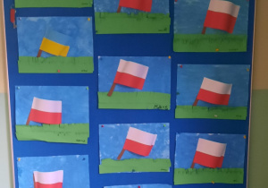 Prace dzieci "Flaga".