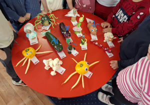 Prace dzieci - warzywne cudaki.