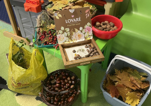 Jesienny kącik przyrody.