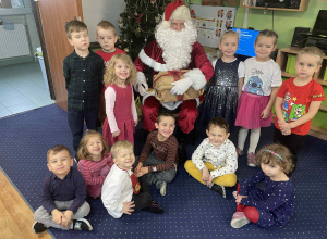 Wizyta Św. Mikołaja w przedszkolu