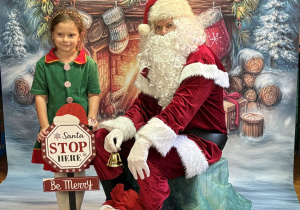 Zdjęcie z Mikołajem.