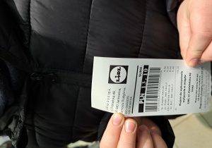 zdjęcie kuponu z butelkomatu