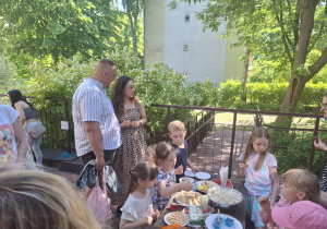 poczęstunek na tarasie