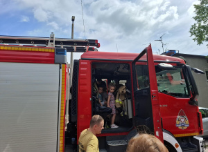 Próbny alarm przeciwpożarowy.