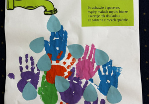 Plakat wykonany przez wszystkie dzieci.